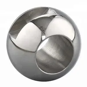 High Pressure Resistant CNC Machining Valved Parts Ball Floating Straight Through Valve Ball with Surface Treatment