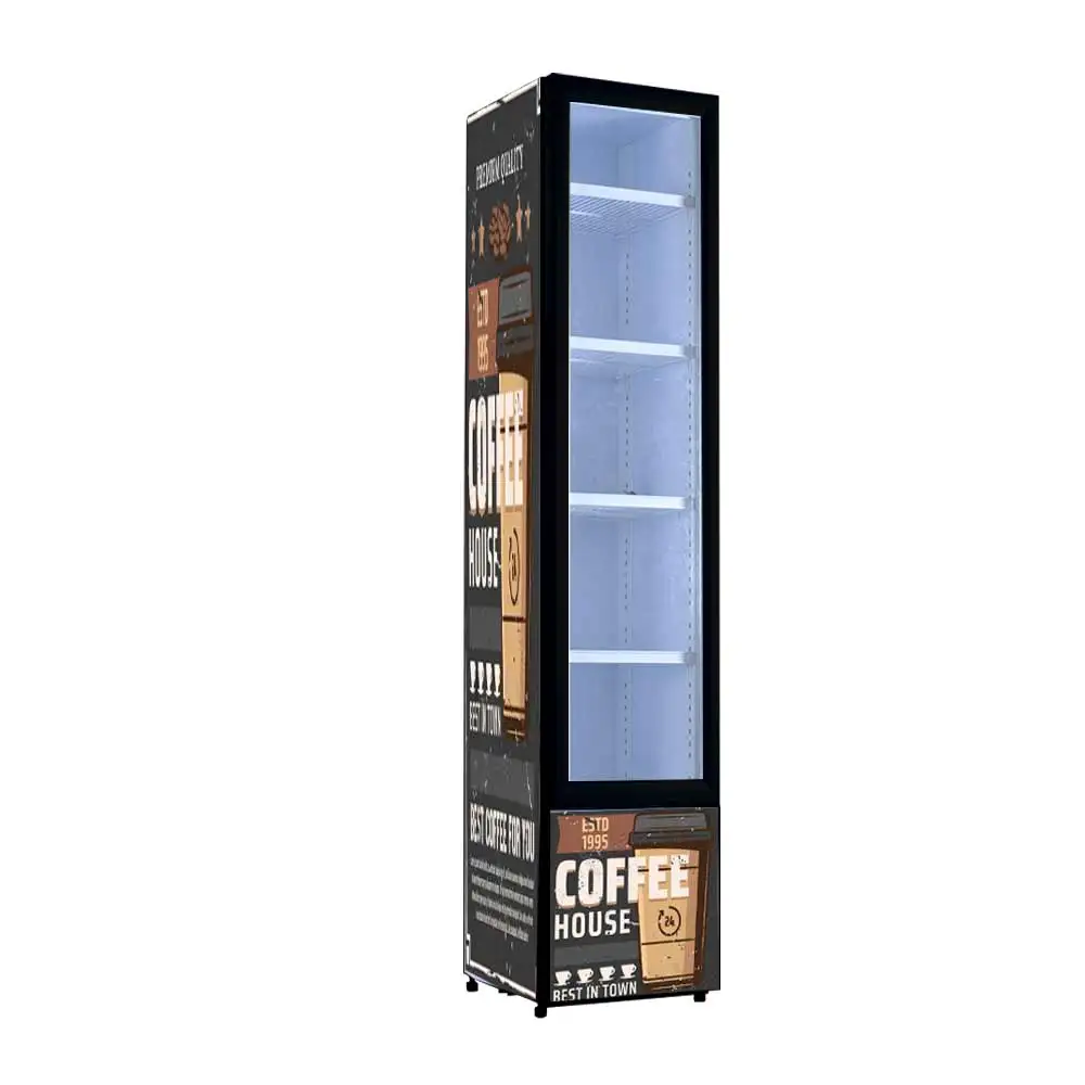 Meisda SC105 105L высококачественный дисплей для безалкогольных напитков холодильник Тонкий Стеклянный охладитель с хладагентом R600A