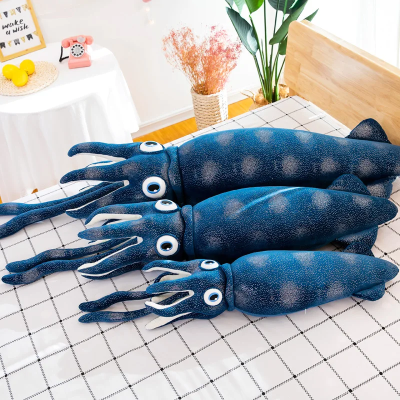 high-quality cute plush toy sea creature octopus bed sleep pillow custom long letters plush pillow octopus plush toy