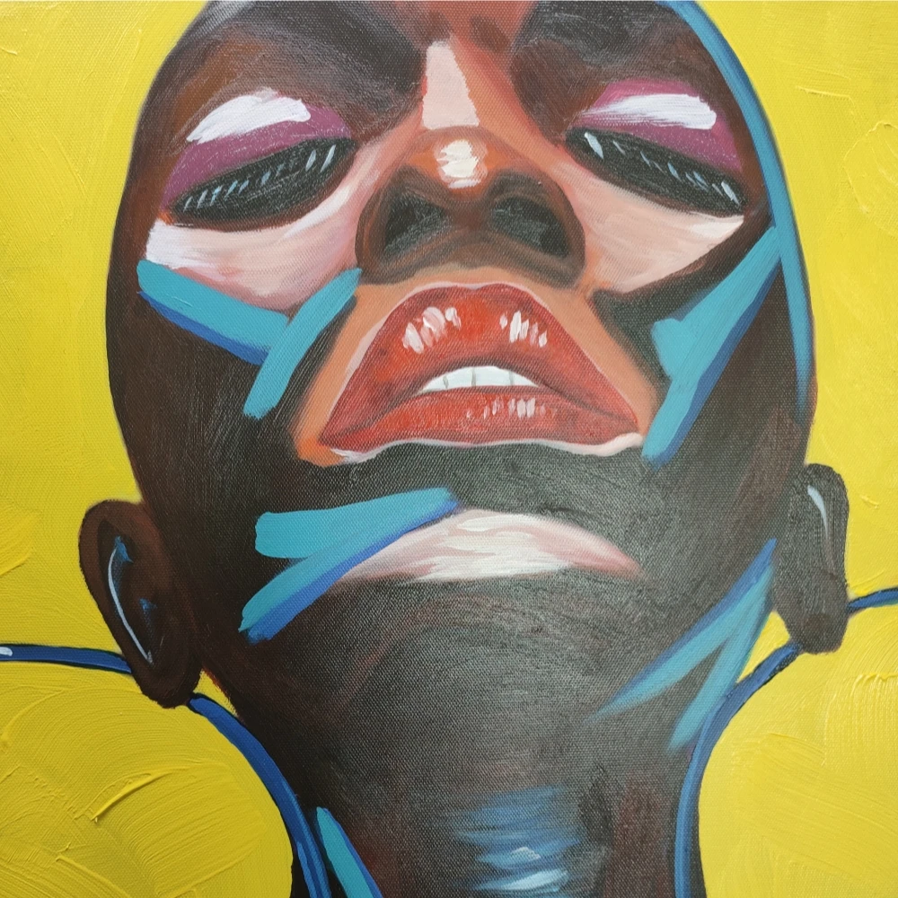 Индивидуальные Популярные Ручная роспись Настенный декор домашний дизайн портретная картина танцор маслом