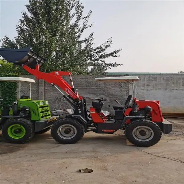  Hot Sale Battery power Electric Small Mini Garden Farm use Wheel Front Loader 800kgs 600KGS for Canada
