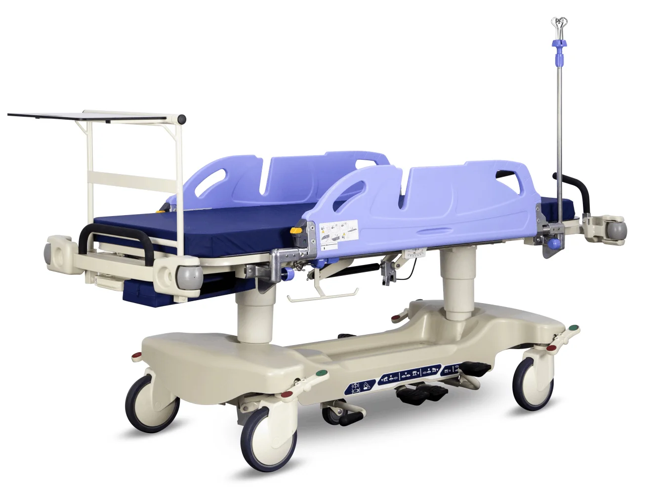 HOCHEY Portable Hospital Emergency Trolley Bed Medical Ambulance Stretcher Folding Stretcher For Rescue Transfer Patient