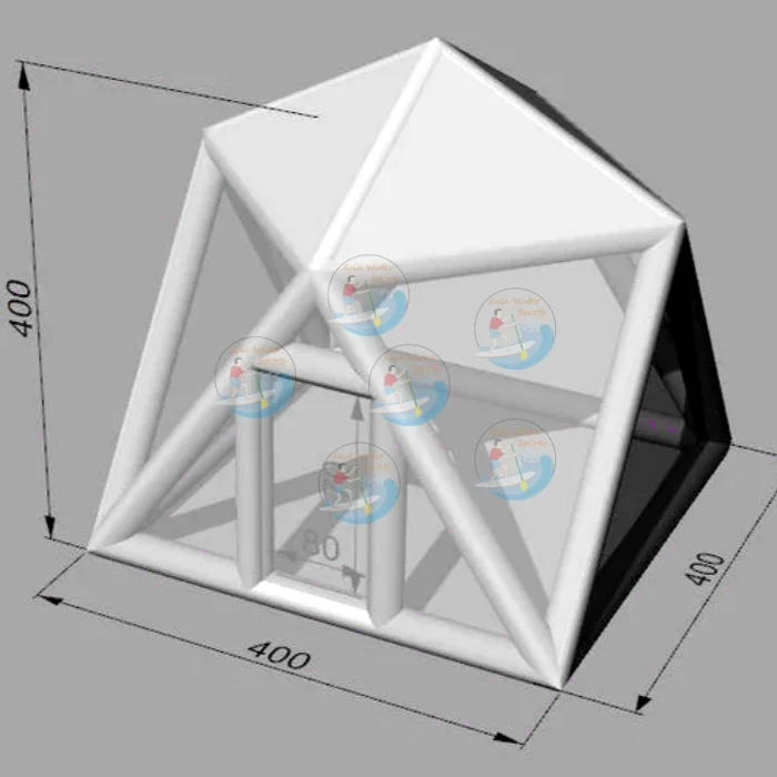 Outdoor starry sky inflatable clear tent for camping windproof rainproof hiking transparent tent air sealed inflatable tents