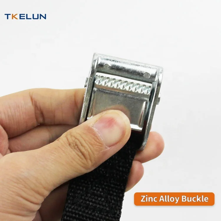 Luggage Cargo Shoulder Strap CAM Fastener Buckle Safe Bundling Belt Straps Zinc Alloy Manual Packing 25mm Lashing Webbing Belt