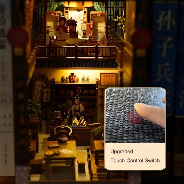 Astlowsnail CH01 китайский стиль Tongfu Inn Bookends 3D Book Kit Nook Puzzle DIY со светодиоидным светом