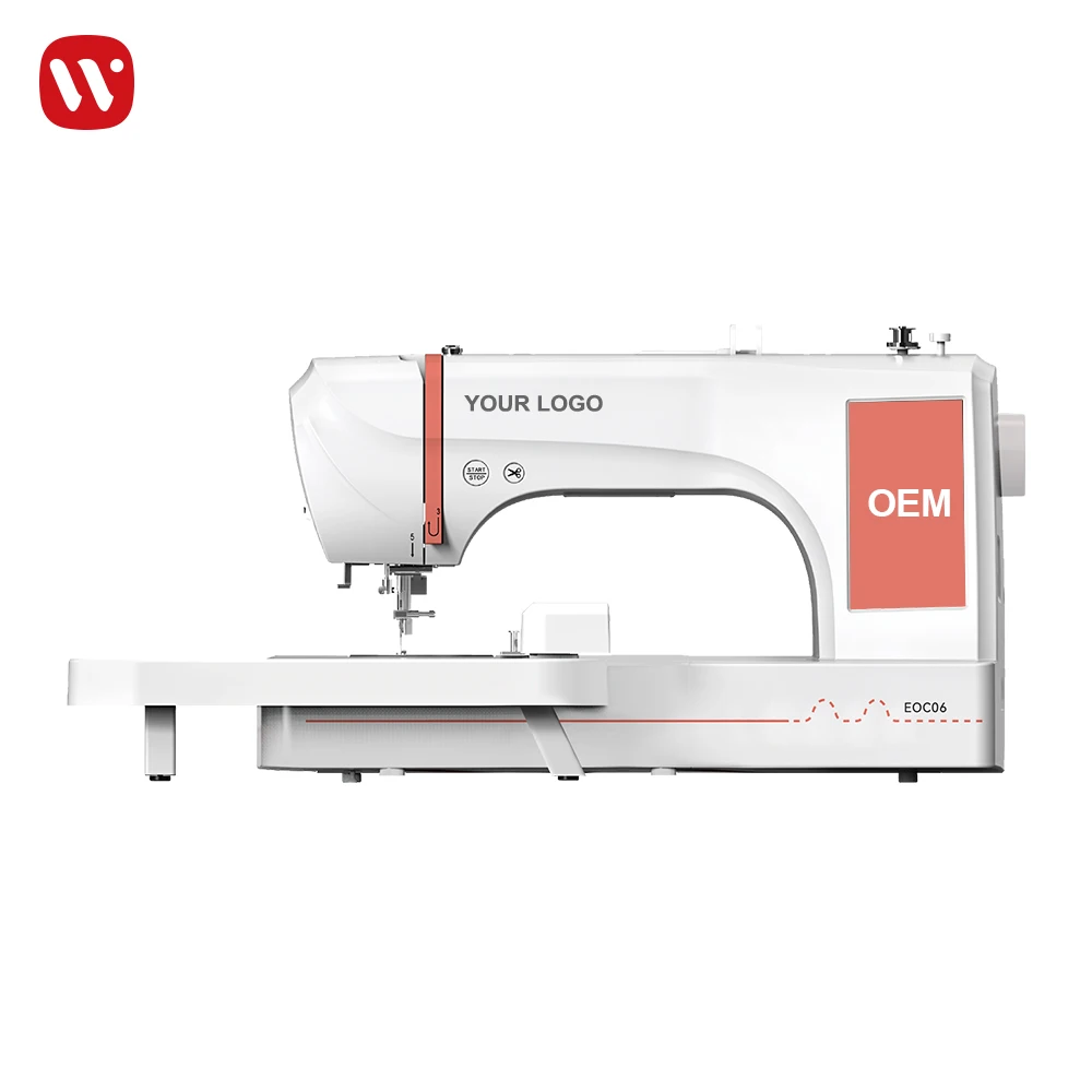 EOC06 LOGO Single Needle Fully Customizable Household Small Multifunction Embroidery Machine With OEM Service