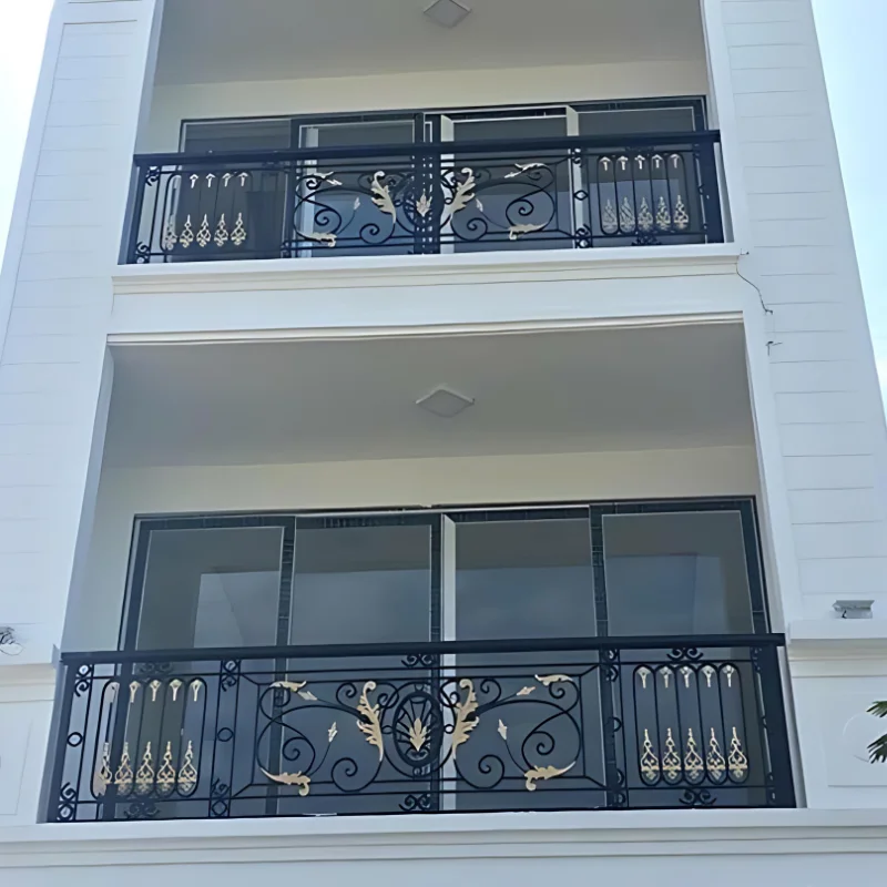 Wrought Iron Spindles Stairs Railing Indoor Simple  Wrought Iron Design  Elegant Balcony Balustrades & Handrails