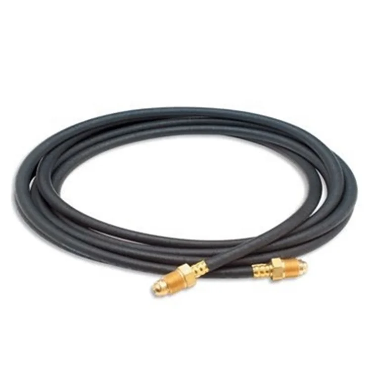ISO 3821 3/16 inch high pressure welding tig flexible rubber tig torch hose with fittings