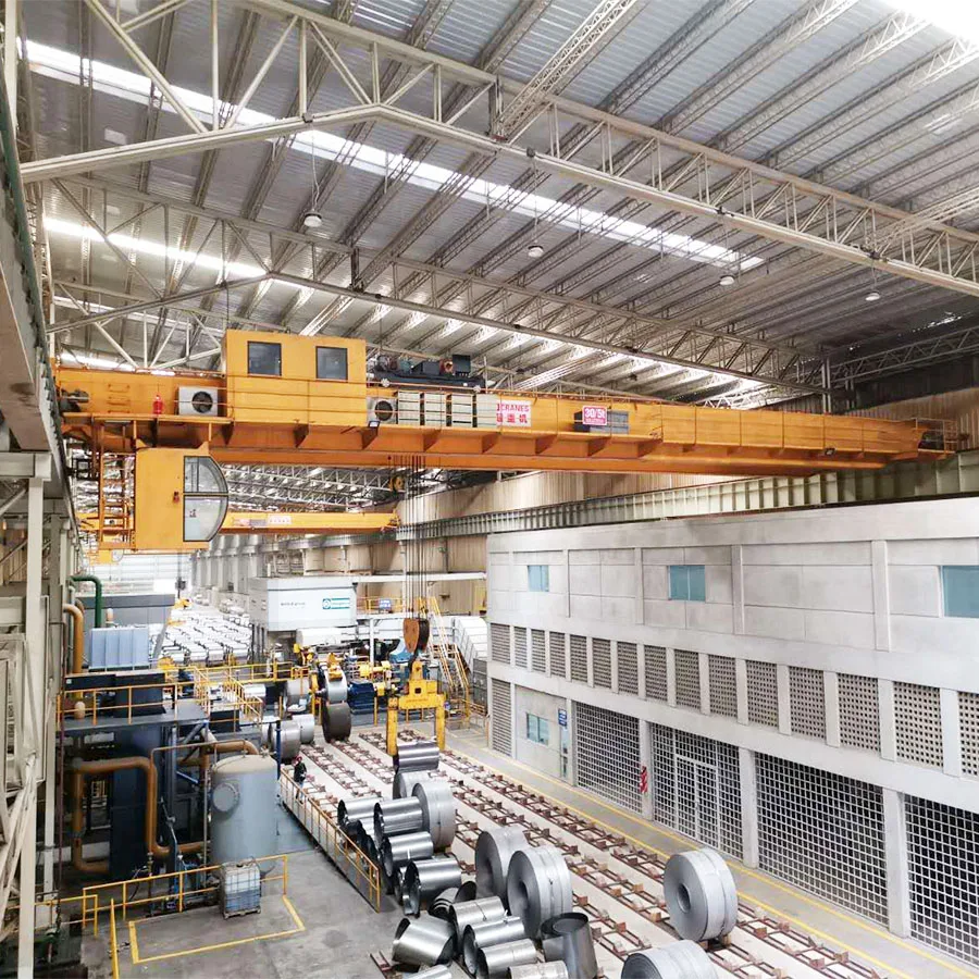 30T Electric Double Girder Overhead Bridge Crane With Winch Trolley