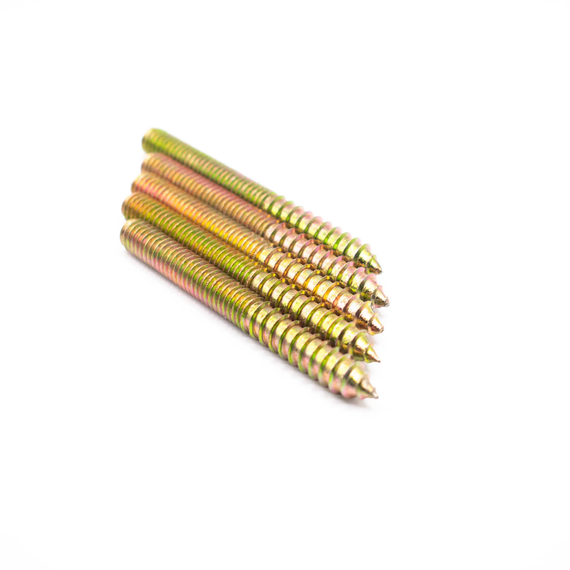 Wholesale Hot Sale Galvanized M6 M8 50mm 2 3 4 inch Woodworking Furniture Connector Wood Screws Double Head Thread Hanger Bolts