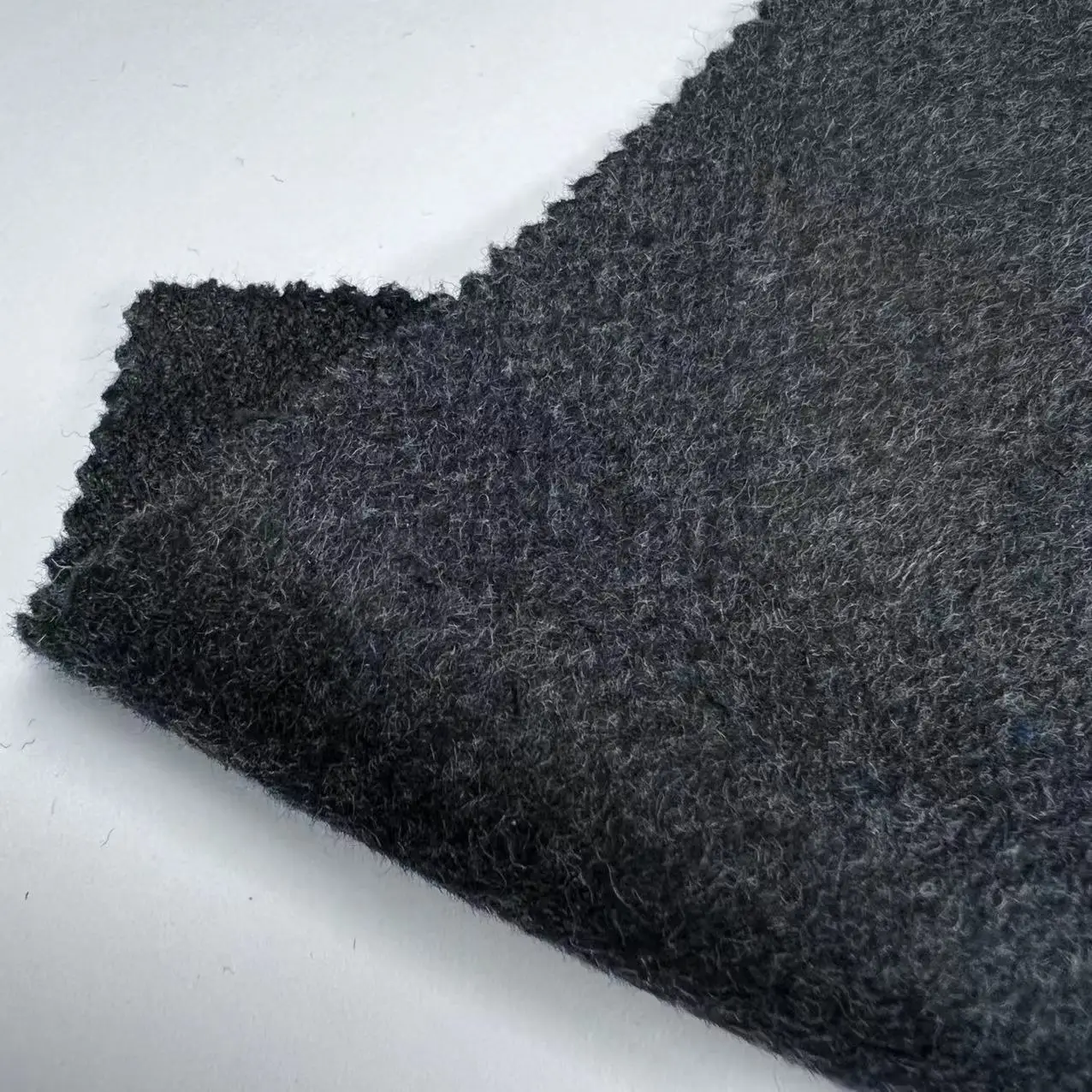 Hot selling 50wool 40 cotton 10 silk brushed long pile wool flannel