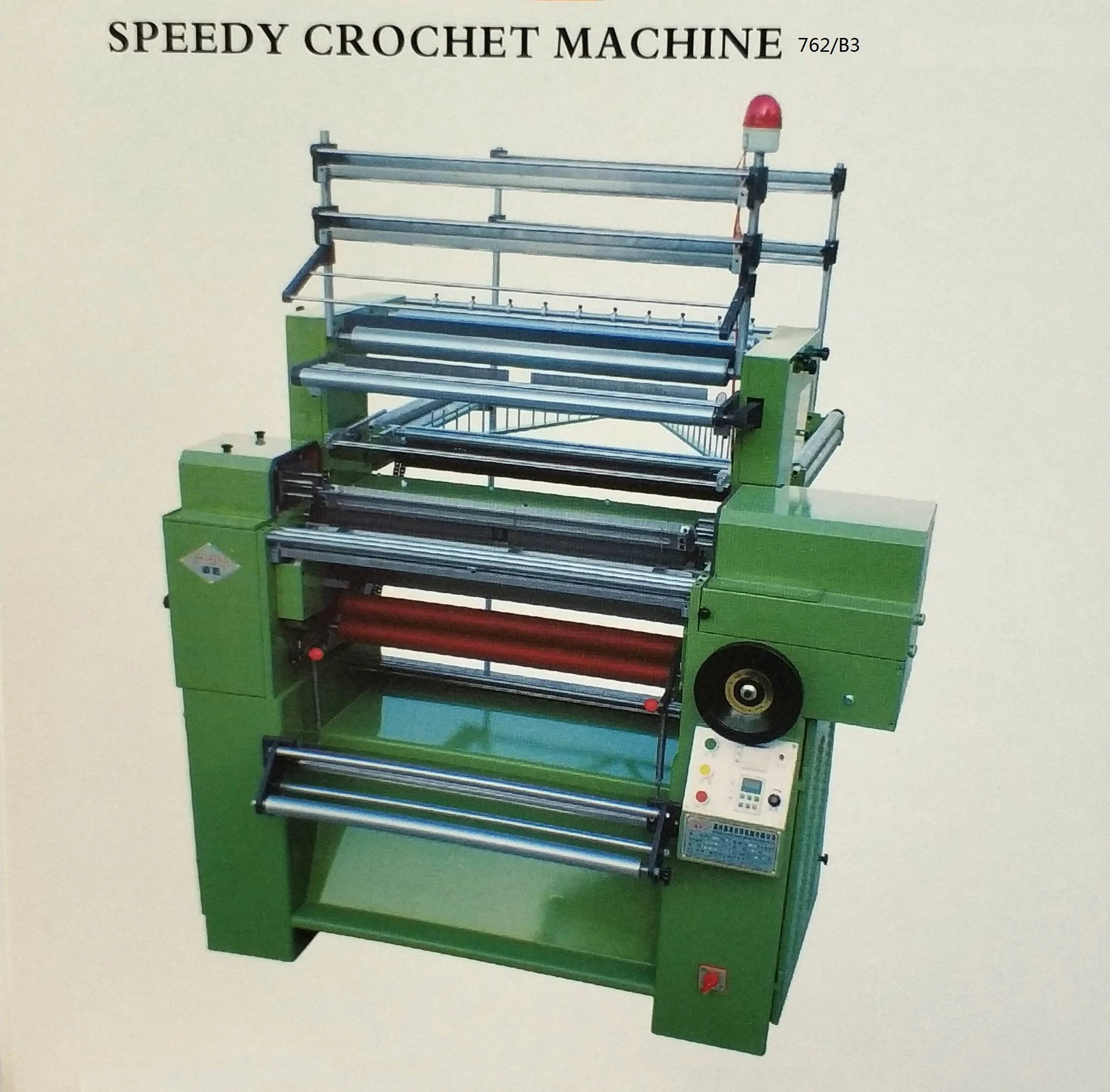 High Speed 762/B3 Crochet Knitting machine Elastic And Non-elastic Ribbon Machine