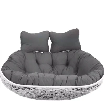 
swing chair big cushion with pillows double seater customized color and size 