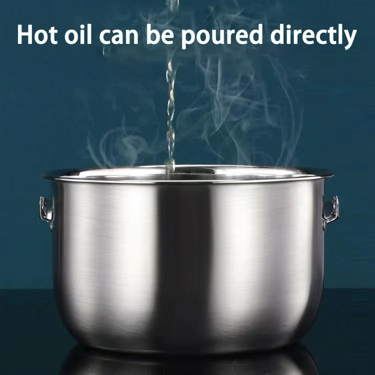 Stainless Steel Small Round Soup Pot With Lid For Cooking Vegetable Pot