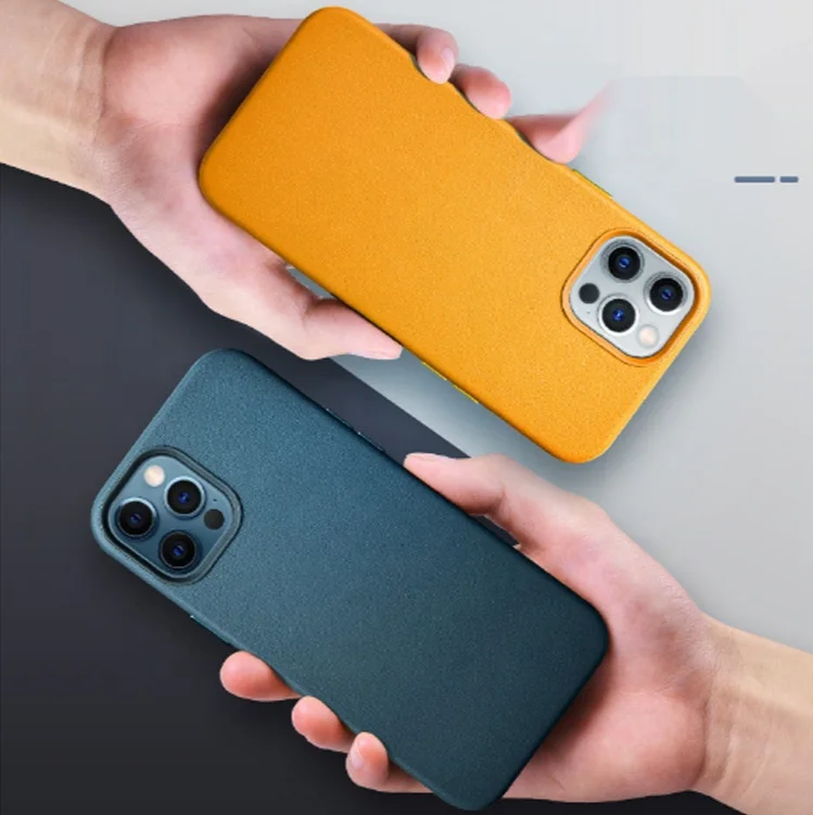 2020 New magnetic wireless chargers back cover for iPhone 13 12 Pro max for maggsafe PU leather phone case