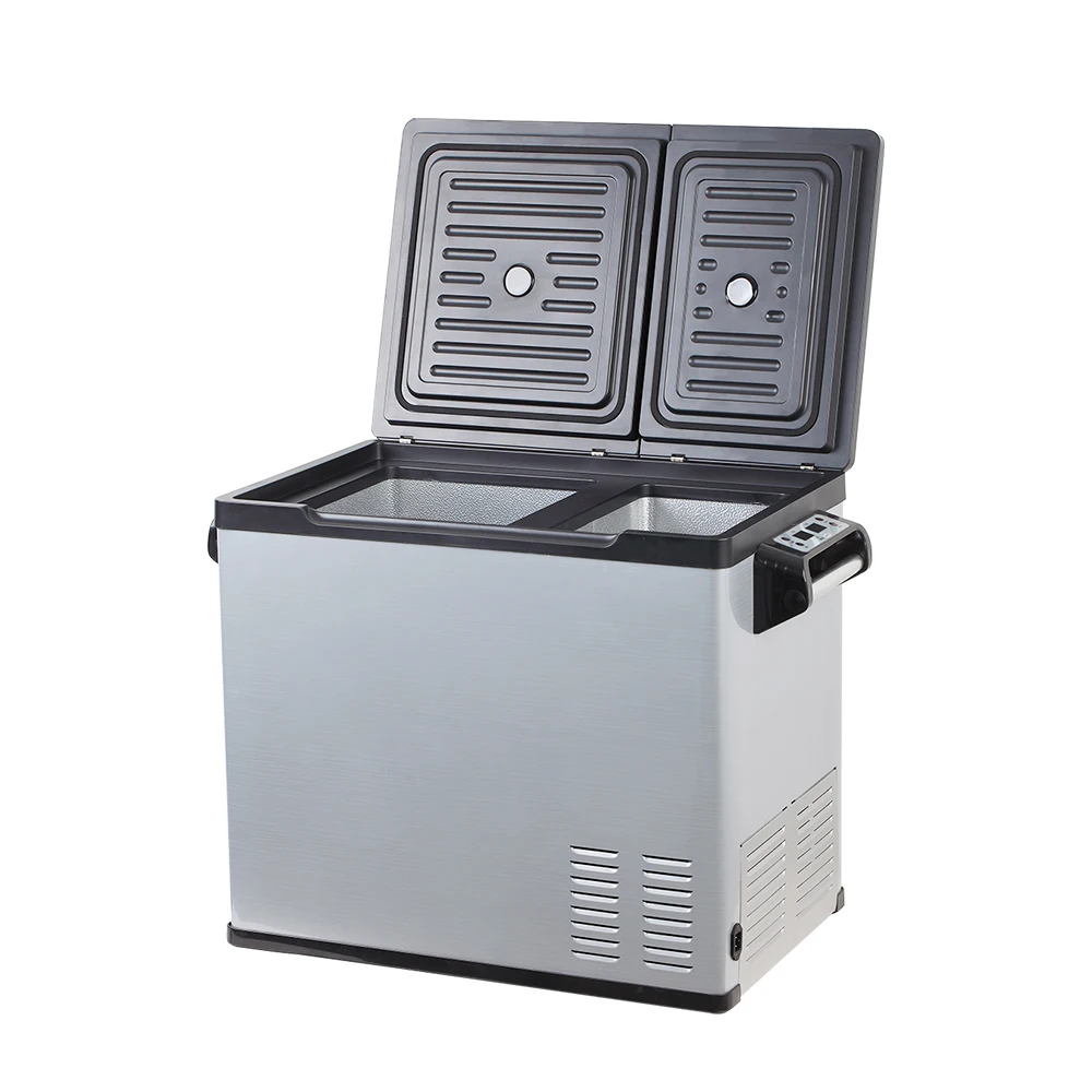 12V 24V DC Double Zone Portable Refrigerator Compressor Freezer for Car Caravan Home RV