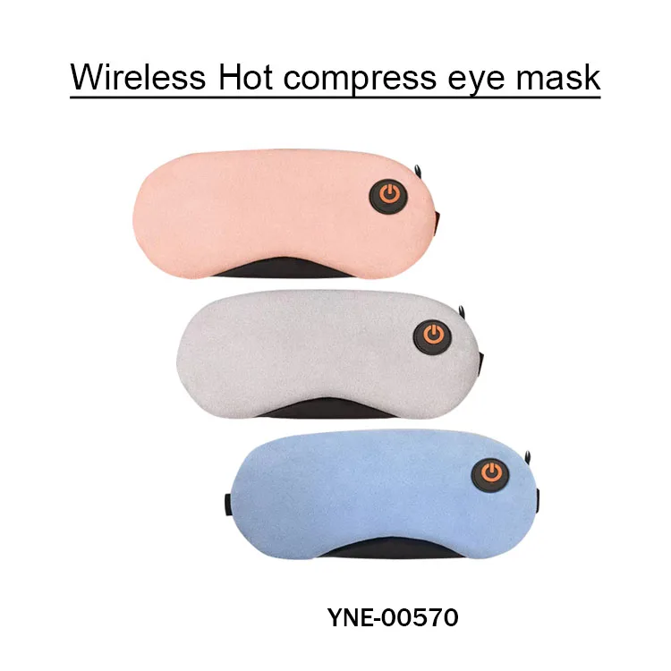 Removable and washable wireless steam hot compress eye mask, battery storage USB charging heating lithium battery