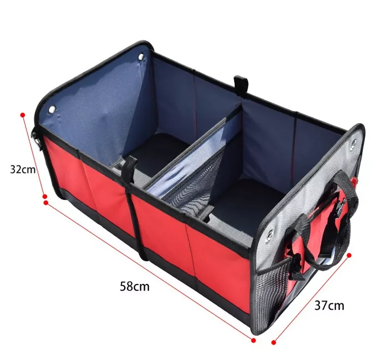 durable 600D storage cargo portable auto back seat foldable trunk car organizer