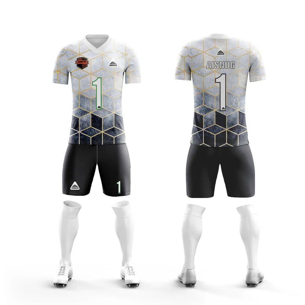 Dye sublimation design youth football shirts wholesale new quick dry design jersey soccer custom