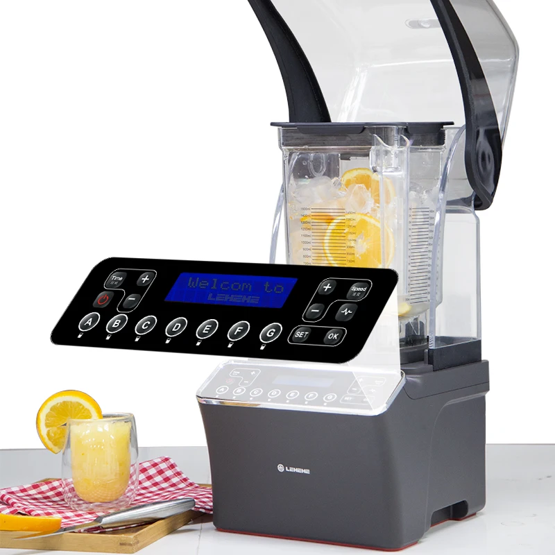 1.2L Commercial Blenders and Juicers Smoothie Blender Machine Commercial Heavy Duty Sound Proof Cover