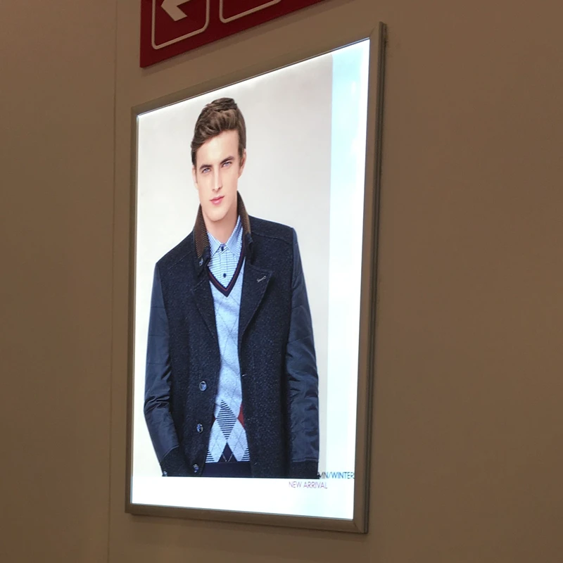 27 X 40 Aluminum clip movie poster picture frame led display board price poster board slim snap frame menu light box