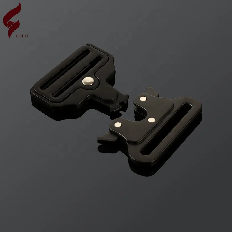 Lihui Factory Outlet Snap Fastener Clasp Metal Buckle Side Release Automatic Surcingle Buckle For Shoulder Strap Backpack