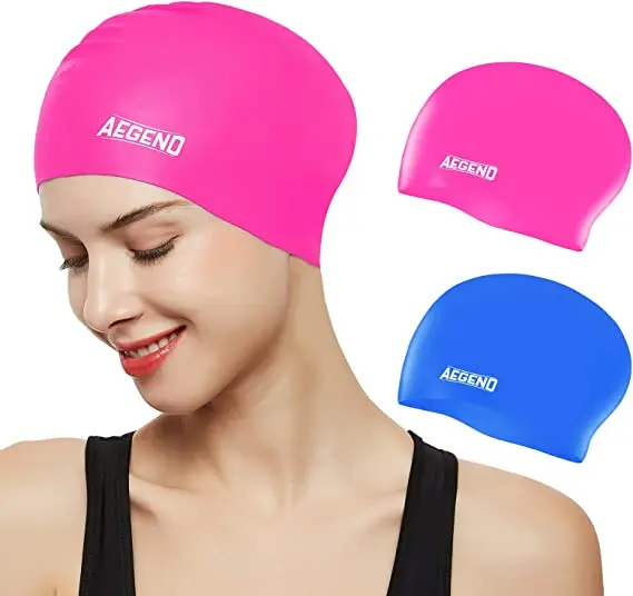 Шапочки для плавания с длинными волосами, прочные силиконовые шапочки для плавания для женщин, мужчин, взрослых, молодежи, детей, легко надевать и снимать, шапочки для плавания