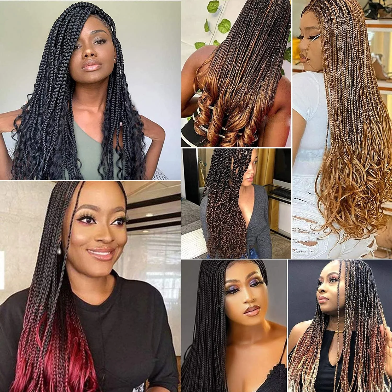 Spiral Curl Braid 22 inch 150g Loose Wave Crochet Braiding Hair Synthetic Hair Extensions