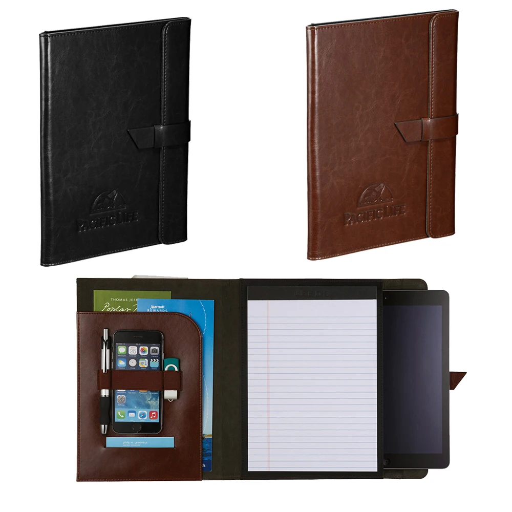 Padfolio/Portfolio Binder, Mini Padfolio Portfolio Binder 5 x 8 Legal Writing Pad, A5 Document Organizer Folder
