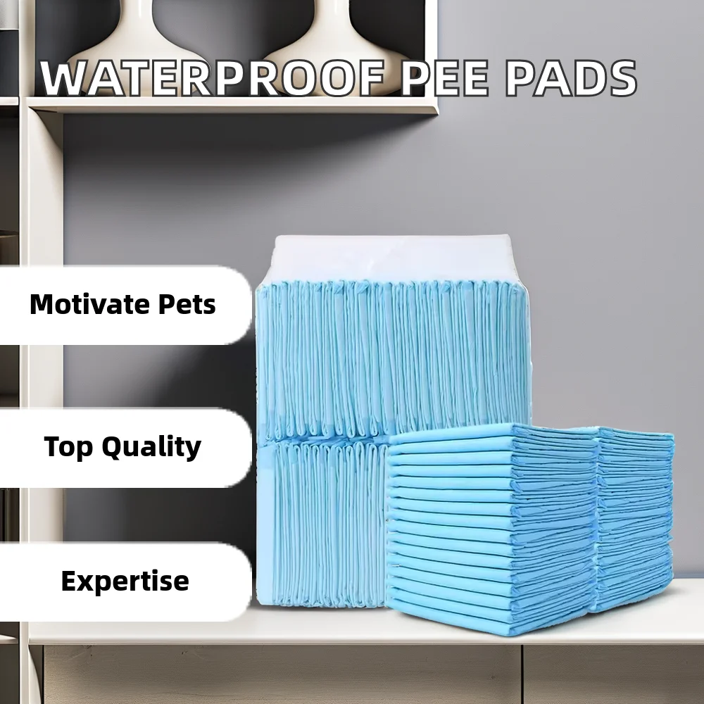 Factory Supply High Quality 60x90 Puppy Pads Disposable PE Paper Training Pads Dogs Cats Hot Sale Waterproof Pet Pee Pads