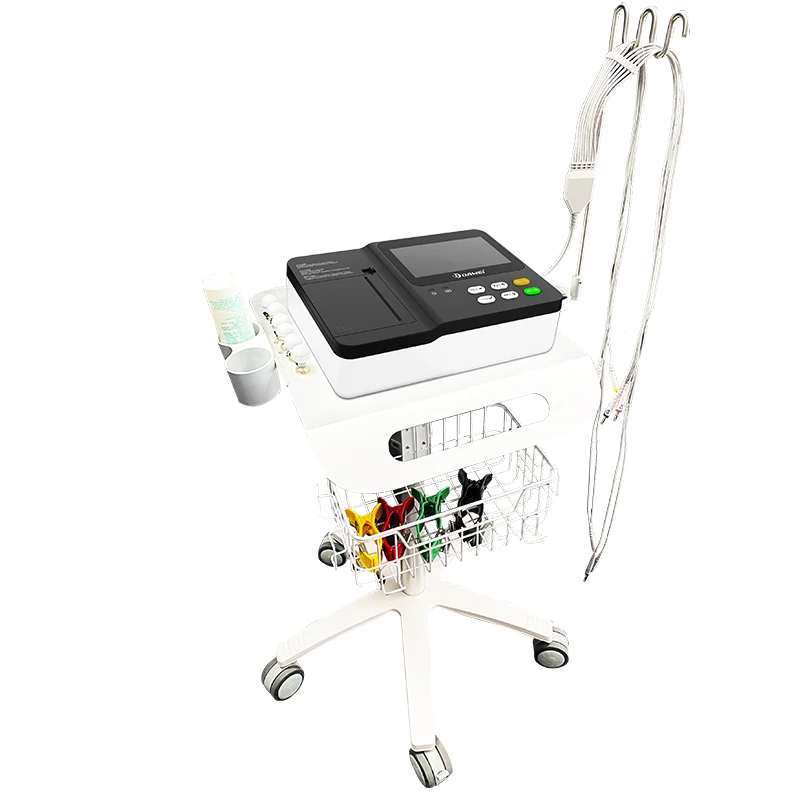 Medical analysis 12 leads ECG machine device 3 channel