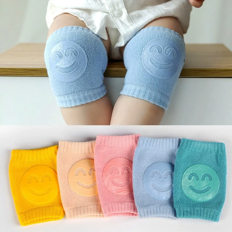 Baby Accessories Knee Pads Leg Warmer Gaiter Safety Smile Girl Boy Kids Crawling Elbow Kneepad Slips Toddlers Protector Infant