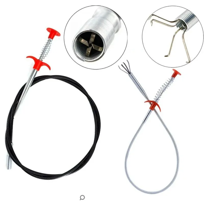 60cm Flexible Sewer Pipe Snake Remover Drain Sewer Tools Household Toilet Unblocking Divine Claw Unblocking Special Tool