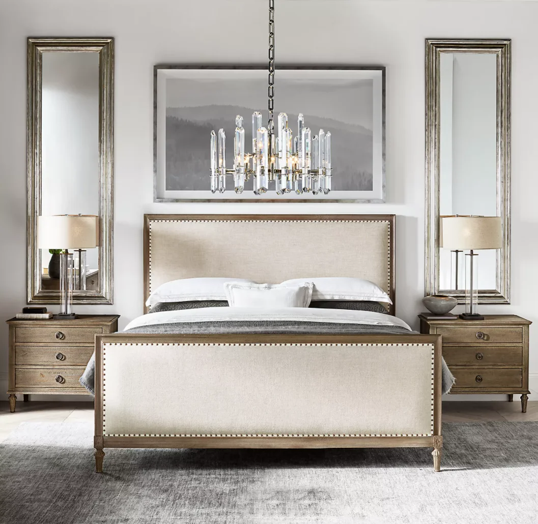 The Latest Sample Design Tufted French Style Home Hotel Queen Size Antique Frame solid Wood Beds From China Bed Furniture Base