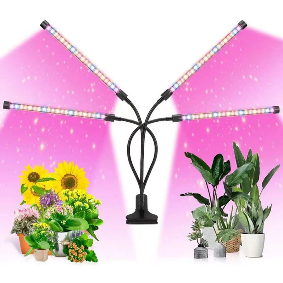 240v Farmer Ce Rohs Green Plant Photosynthesis Bar USB 4 Head Led Strip Grow Light with Remote