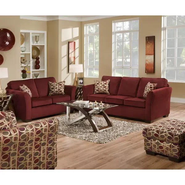 Modern style furniture normal sofa living room sofa set classic chocolate fabric sofa