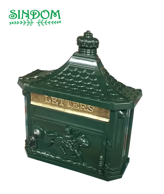 Royal European design aluminum lockable wall mount letter mailbox for outdoor