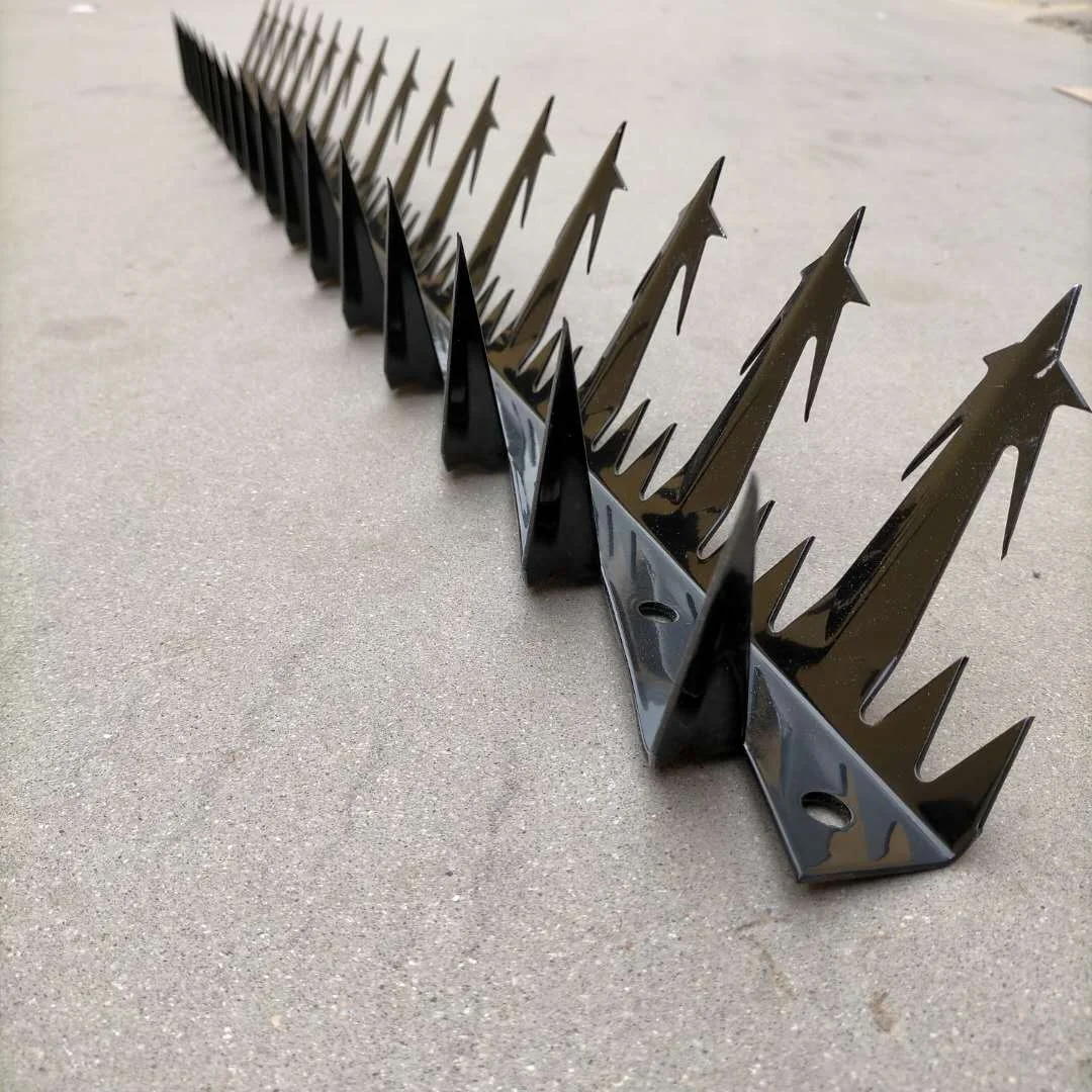 Fence Top Wall Anti Climb Steel Cat Bird Deterrent Spikes Strips
