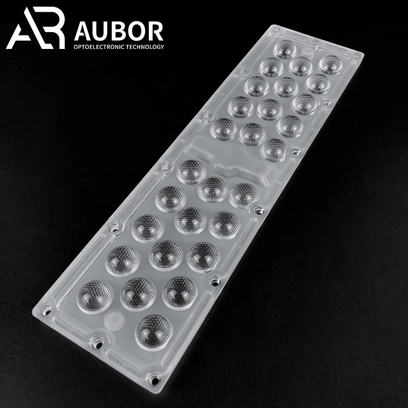 IESNA Standard Lens 270*75mm Street Light Lens 60 90 150 117x52 140x100 160x80 Degree Led Module Lenses For Road Lamp Lighting