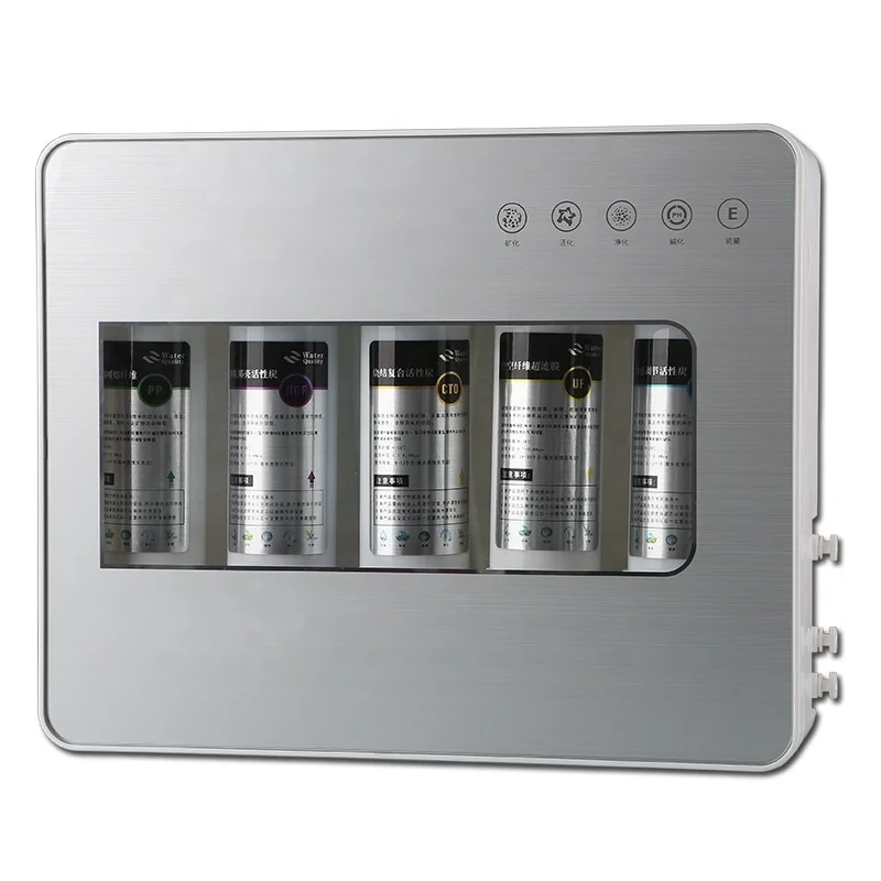OEM/ODM Home Kitchen Sink PP GAC CTO UF T33 5 Stage Direct Drinking UF Water Filter alkaline water purifier