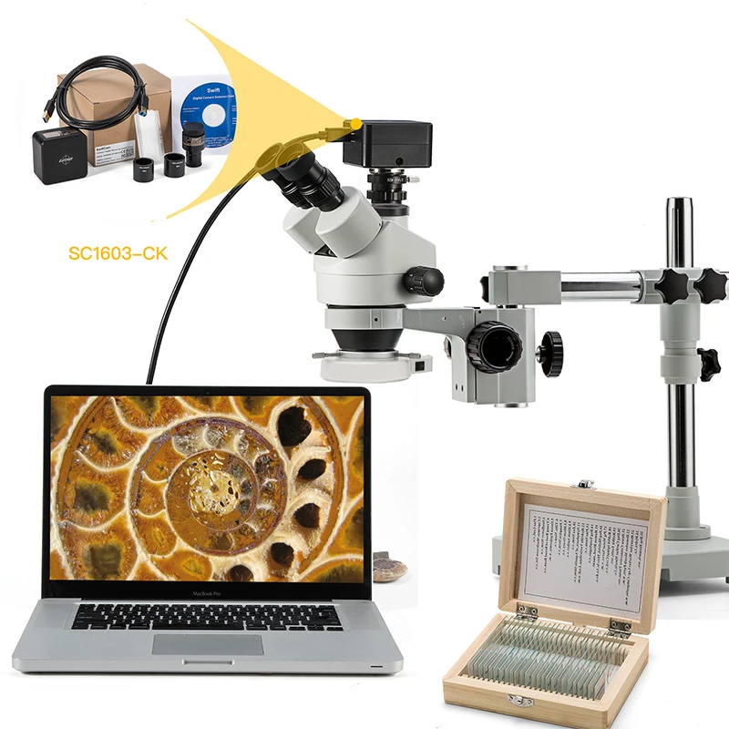 SWIFT High Quality 16MP Microscope Camera USB3.0 CMOS Camera C-Mount Eyepiece Adapter