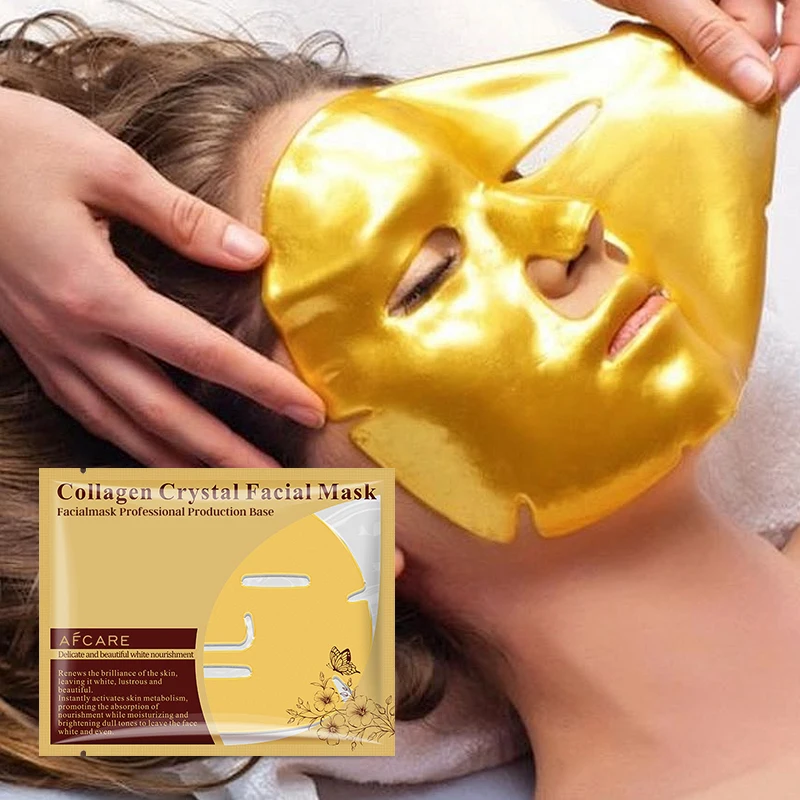 Retinol Facial Sheet Mask Cruelty-free Moisturizing & Anti-aging and Sodium Hyaluronate & Collagen Sheet Masks Korean 24 Gold