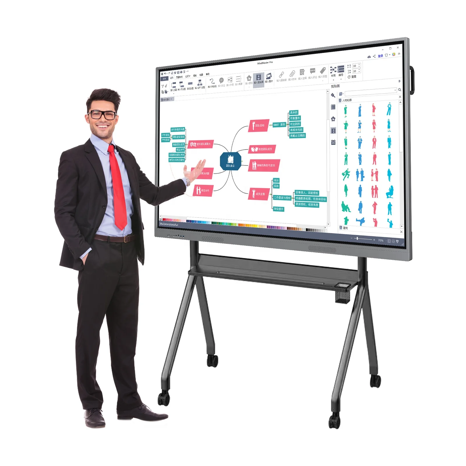 Meeting Education Display Smart Touch Screen Board 110/98/86/75/65/55 Inch LCD Interactive Whiteboard