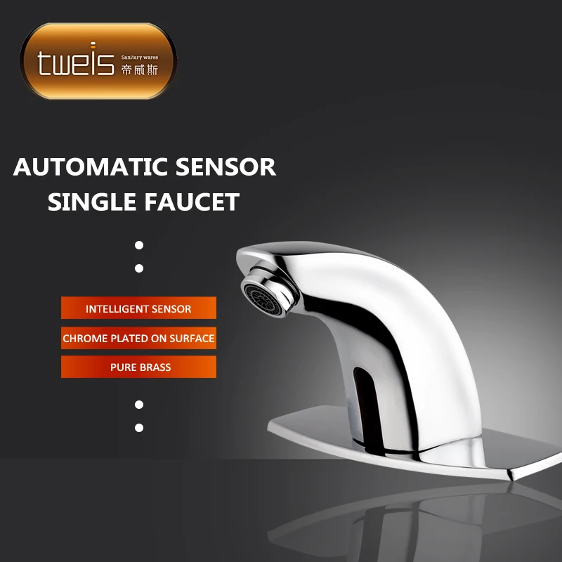 New Design CE Delay Time Tap cold and hot deck mounted Infrared Sensor Water Tap In Basin Faucets