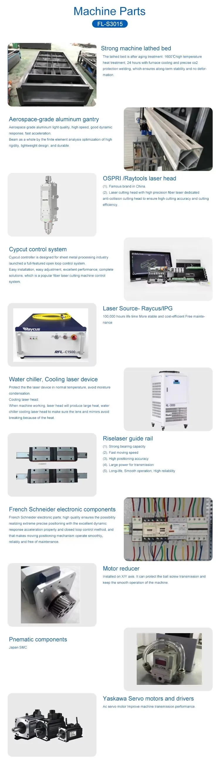 Supercnc metal sheet Aluminum Stainless Steel  1.5 kw 1530 fiber laser cutting machine