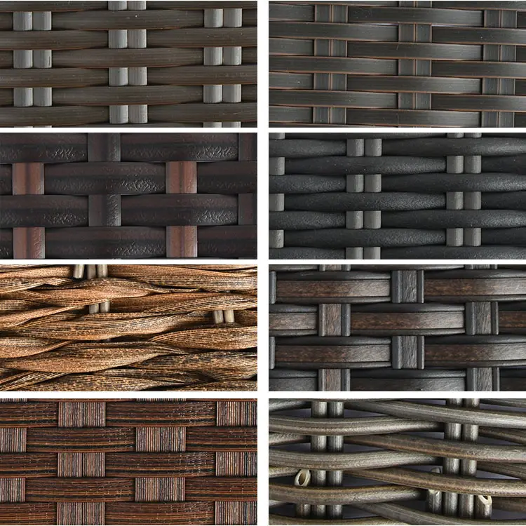 Hot Custom Rattan Imitation Outdoor Furniture Garden Chair Wicker Woven Artificial Rattan Material rattan