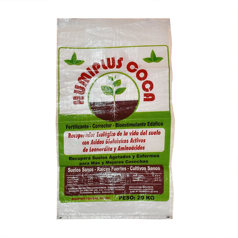 factory small polypropylene raffia woven sacks dimensions pp packaging 50kg fertilizer bags with printing