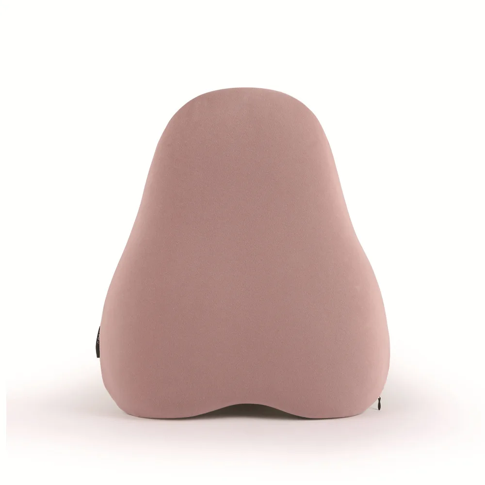 Manufacturer Hot Selling Grey Slim Orthopedic Car Lumbar Seat Support Pillow Sitting Back Cushion