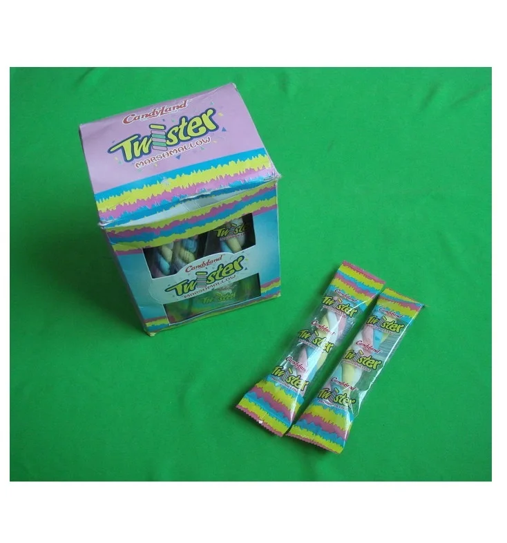 12g chocolate coated twist twirl marshmallow Cotton candy floss