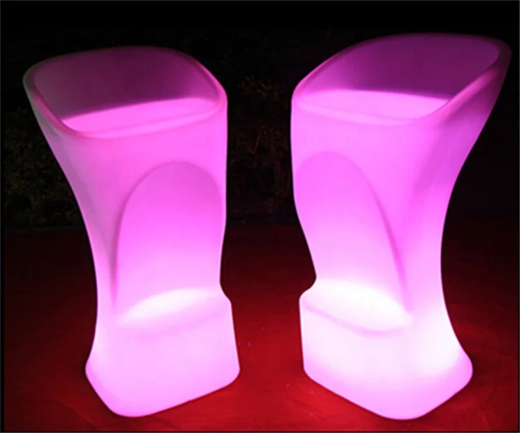High Quality Color changing RGB led bar counter stool high chair for parties bars